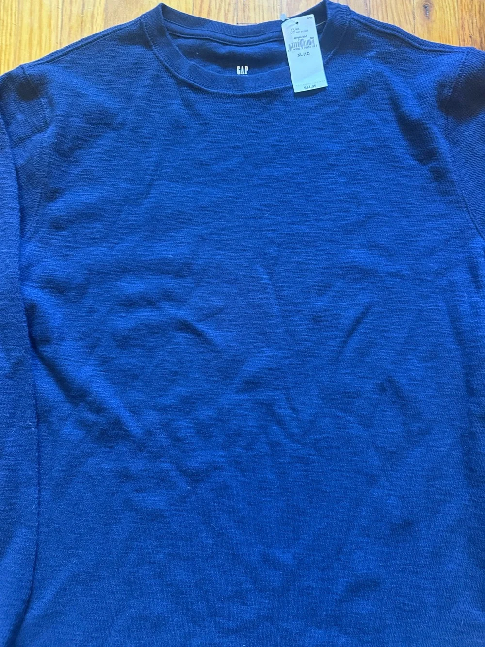 GAP Royal Blue Long Sleeve Crew Tee